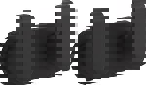 2-Hook Robe Hook in Matte Black